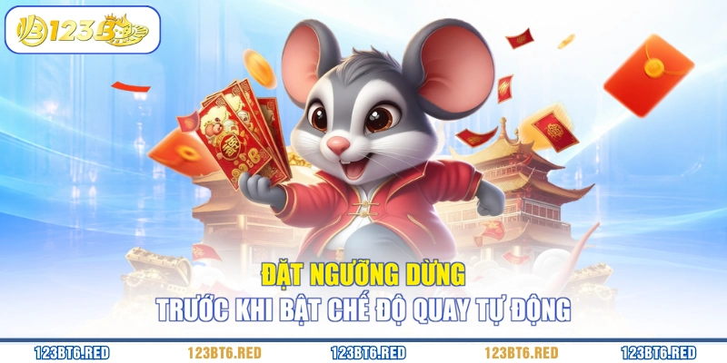Đặt ngưỡng dừng trước khi bật chế độ quay tự động