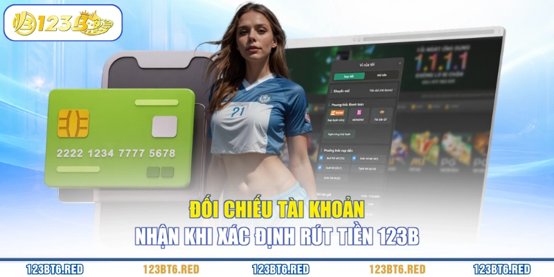 Đối chiếu tài khoản nhận khi xác định rút tiền 123B