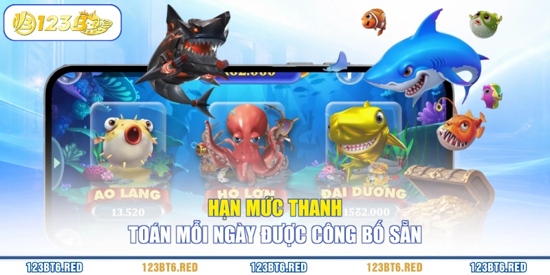 Hạn mức thanh toán mỗi ngày được công bố sẵn