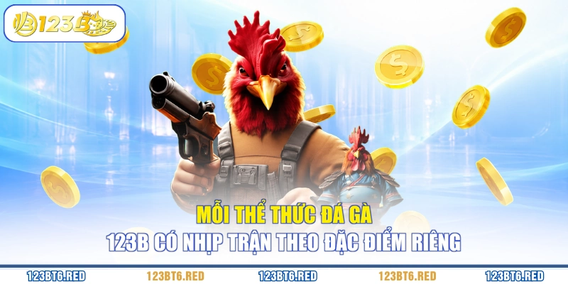 Mỗi thể thức đá gà 123B có nhịp trận theo đặc điểm riêng